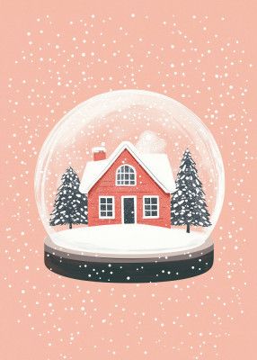 Christmas Ornament Glass Illustration