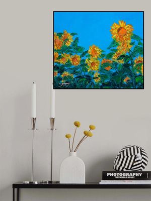 Sun Flower Oil On Canvas