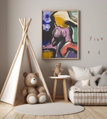 Sitting Muse Abstract