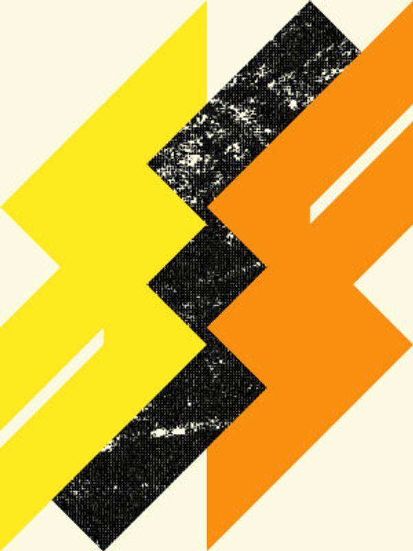 Geometric Design with Bold Angular Shapes