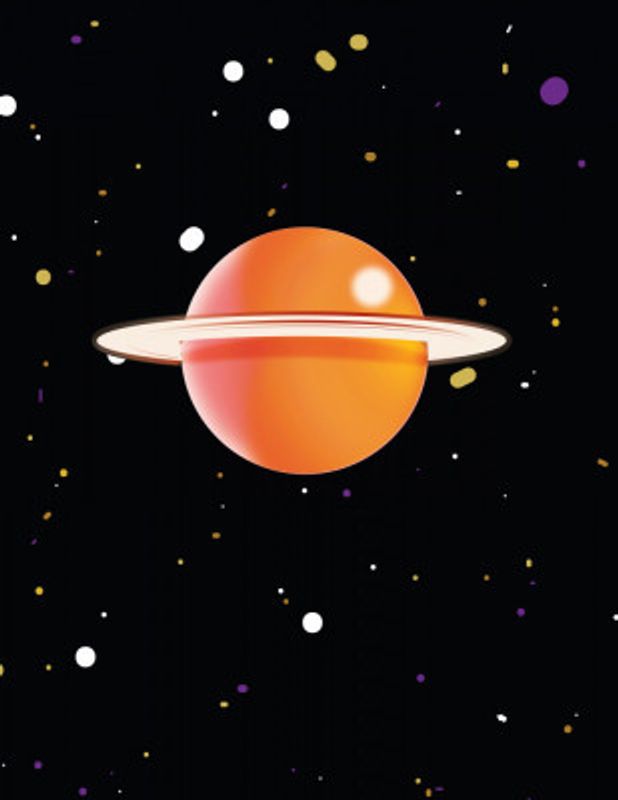 Retro Orange Planet