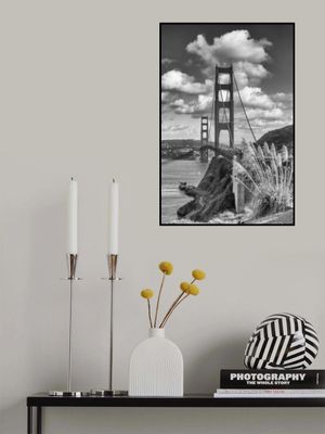 SAN FRANCISCO Golden Gate Bridge - monochrome
