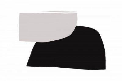 Monochrome Organic Shapes