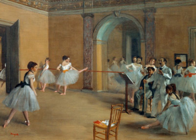 The Dance Foyer At the Opera On the Rue Le Peletier