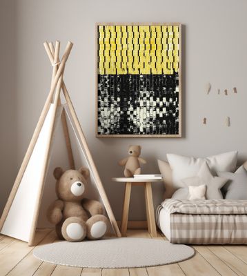 Dynamic Pattern of Yellow and Black