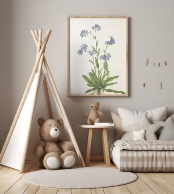 Alpine Forget Me Not From North American Wildflowers (1925) By Mary Vaux Walcott