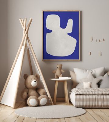 Blue and white art 4