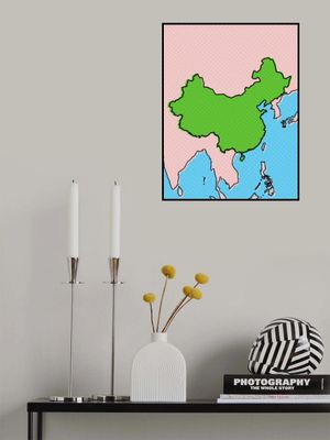 China Pop Art Map