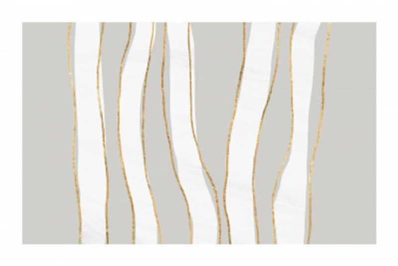 Gold And White Golden Waves