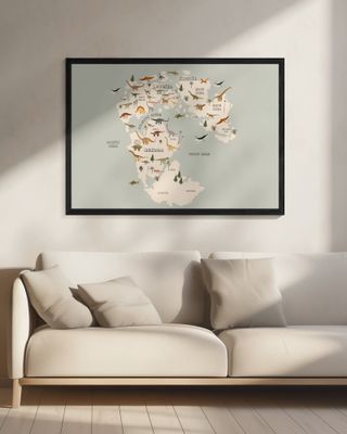 Prehistoric World Map