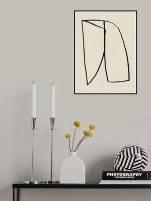 Minimalist Black Line Shape
