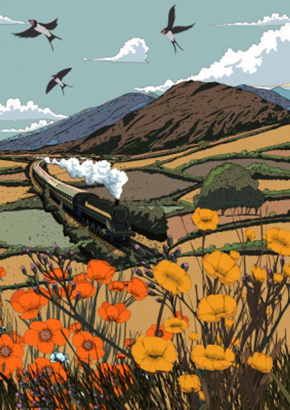 Summer Landscape Railway