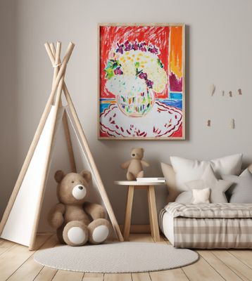 Bouquet With Daisies, Tamara Jare, oil on canvas