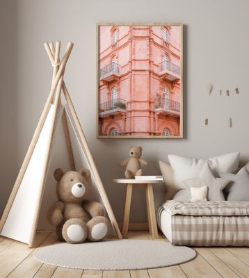 Pastel Pink Umbria | Italy travel photography