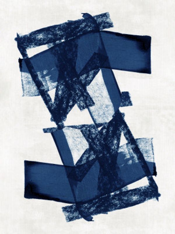 Abstract Blue Structure 3