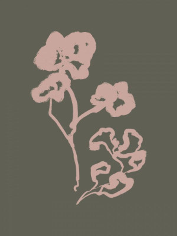 Blush Silhouette Blooms