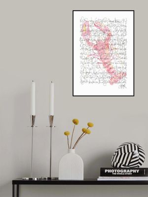 Asemic writing Lobster Thoughts