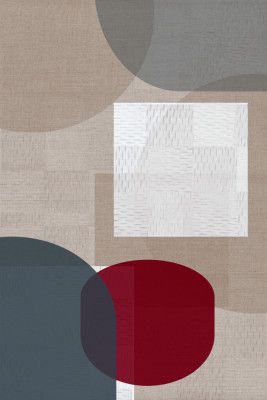 Woven Blue and Neutral Abstract Layers 3