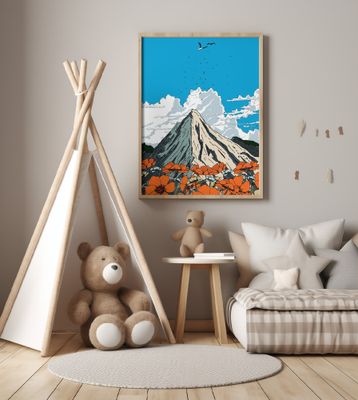 Poppies In The Mountains