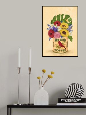 Flowers In a Vintage Coffee Can