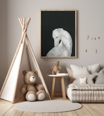 Greyhound black and white