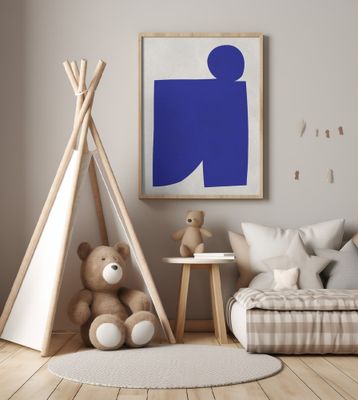 Blue and white art 1