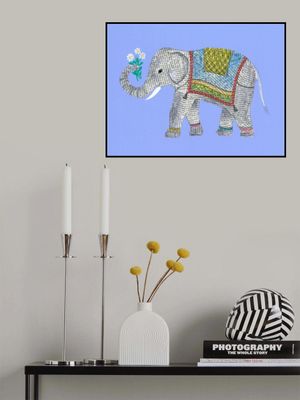 Elephant Collage Crafted From Newspaper