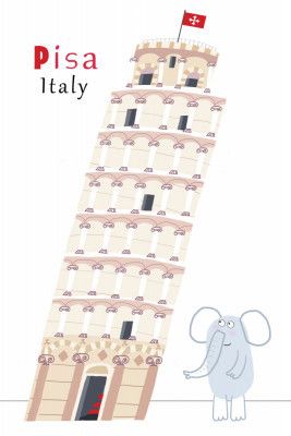 "LANDMARK25" Leaning Tower of Pisa, Italy