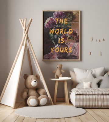 The World Is Yours, Flowers and Text