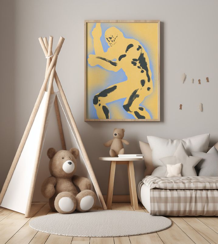 Skeletal Figure in Dynamic Pose