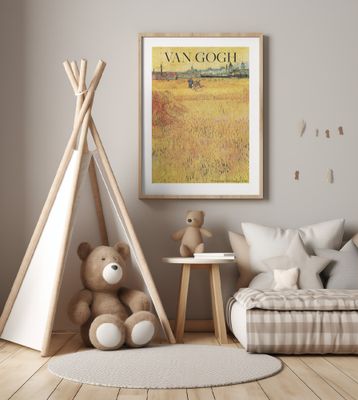 Wheat Field With View of Arles (1888)