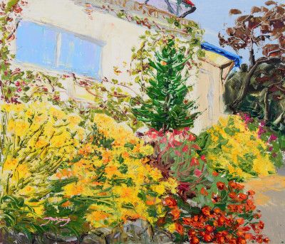 Wild Chrysanthemum Oil On Canvas