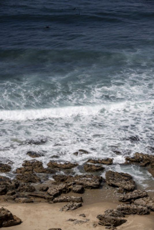 Waves on Rocky Shore