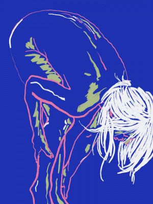 Nude in green leggings 02