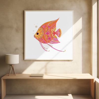Patterned Angel Fish