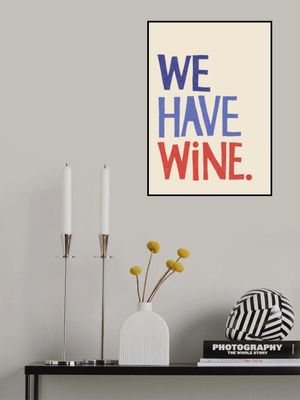 'We Have Wine' Typography Text