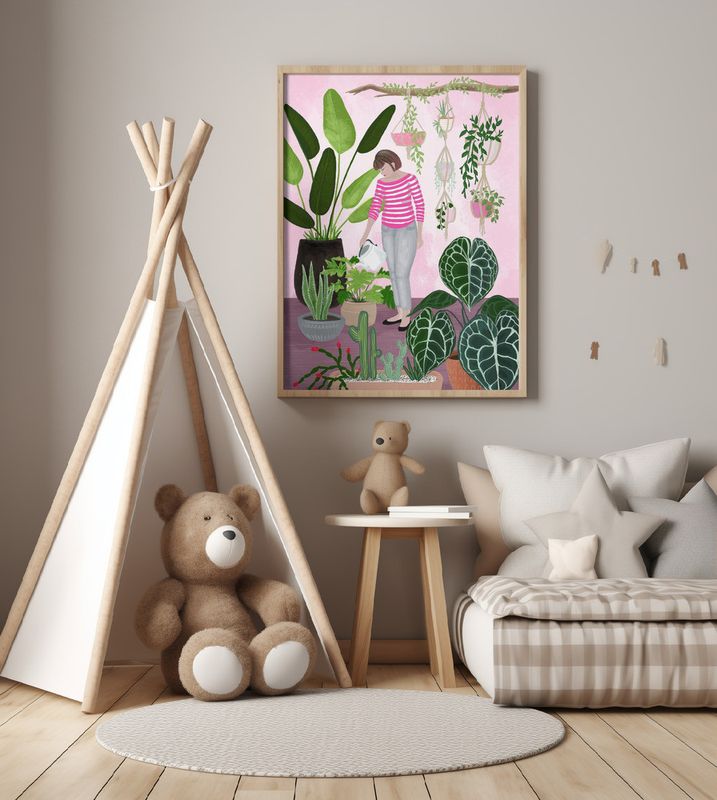 My home jungle in pink