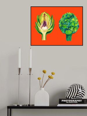 Artichokes On Orange