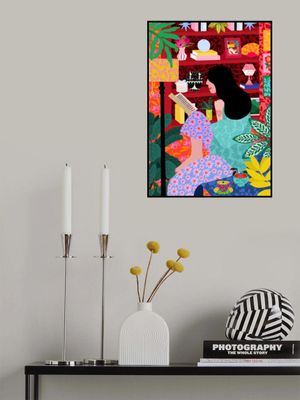 Girl Reading Her Favorite Book