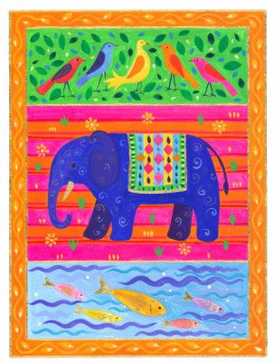 Vibrant Wildlife Tapestry