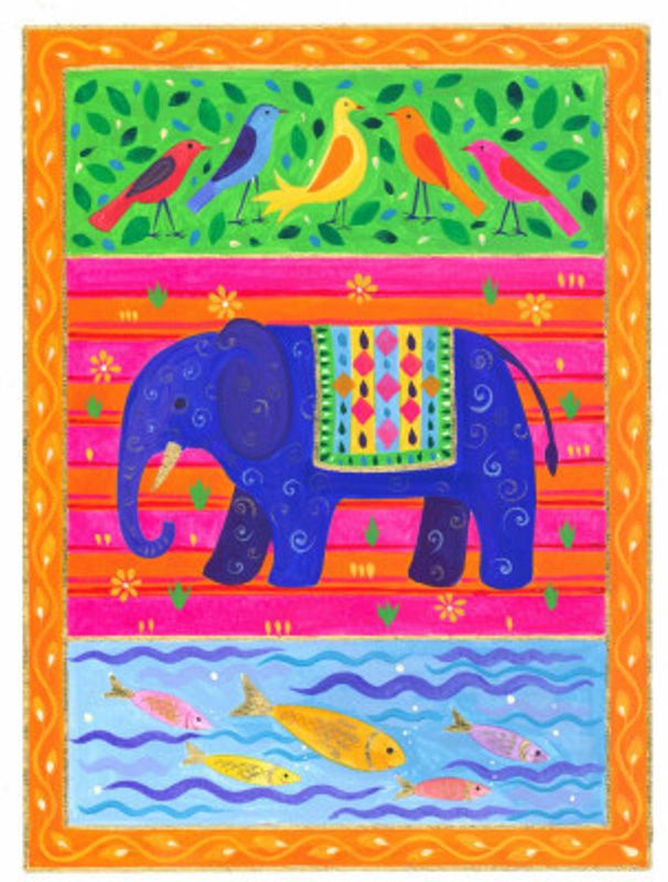 Vibrant Wildlife Tapestry