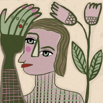 Figurative modern face