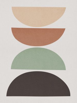 Organic Geometry Semicircles Pattern