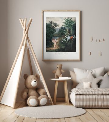 Cupid Inspiring Plants with Love from The Temple of Flora (1807)