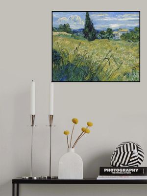 Green Wheat Field With Cypress (1889)