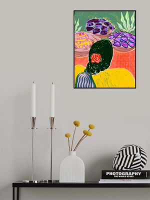 Woman With A Floral Hairstyle