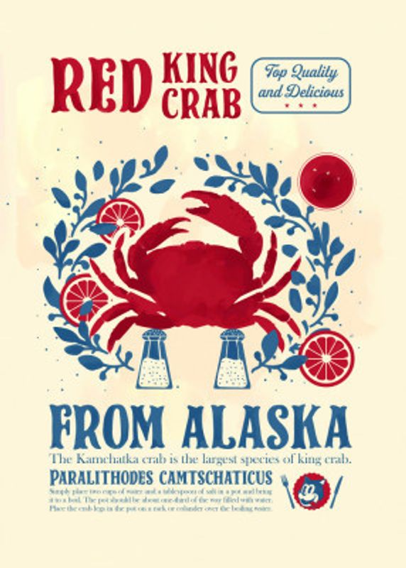 Crab kitchen print