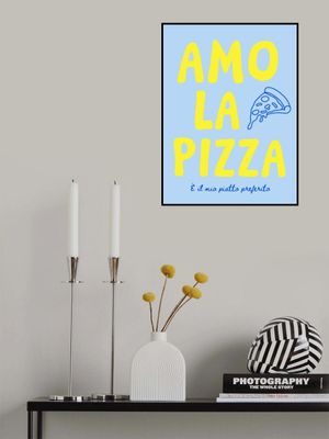 Amo la pizza - blue/yellow