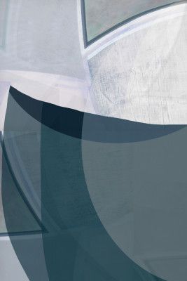 Encore Blue Abstract Print