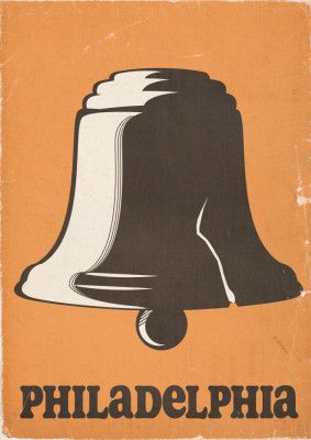 Philadelphia Retro Travel Poster